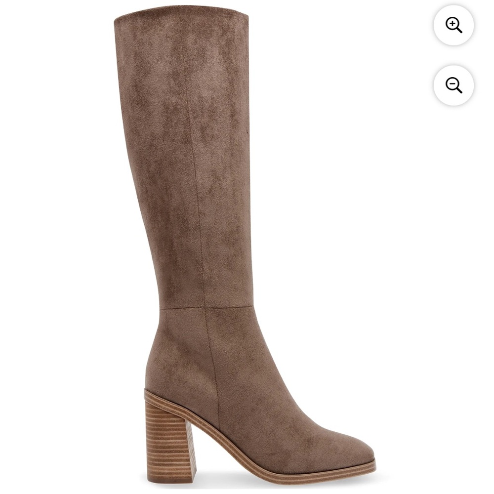 DV Dolce Vita Knee High Flapper Boot Brown Women Size 9 WIDE CALF